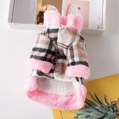 Manteau pour chien HiverConfort rose devant
