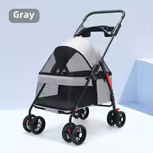 poussette pour chien cofort voyage-gris