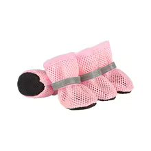 Chien avec Chaussure  Chien Protection Tout-Terrain -rose