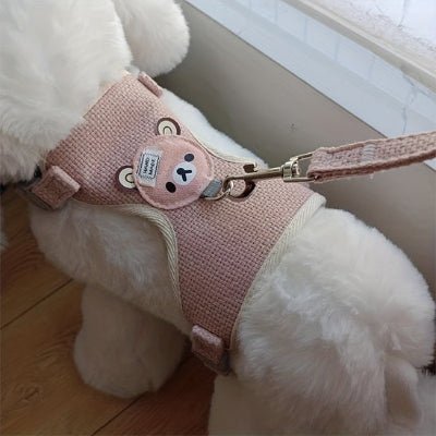 chien avec harnais pour petit chien toydog