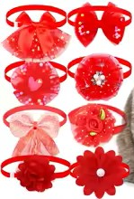 collier chien Festif Elégance rouge