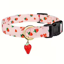 collier chien Frutty Splash rose fraise