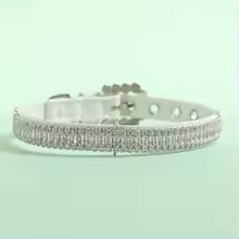 collier chien perles luxe cristal - 2