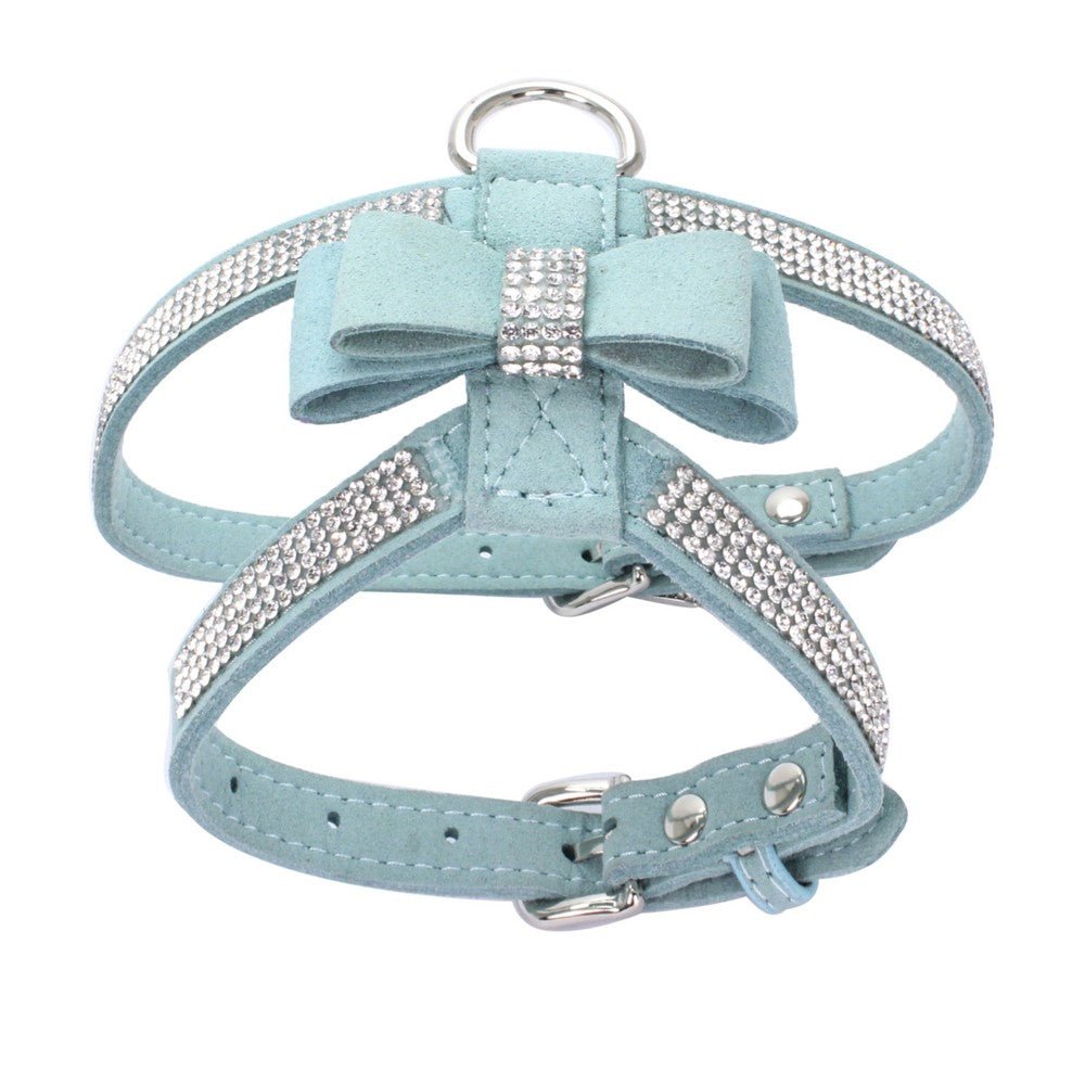 harnais chiot bleu