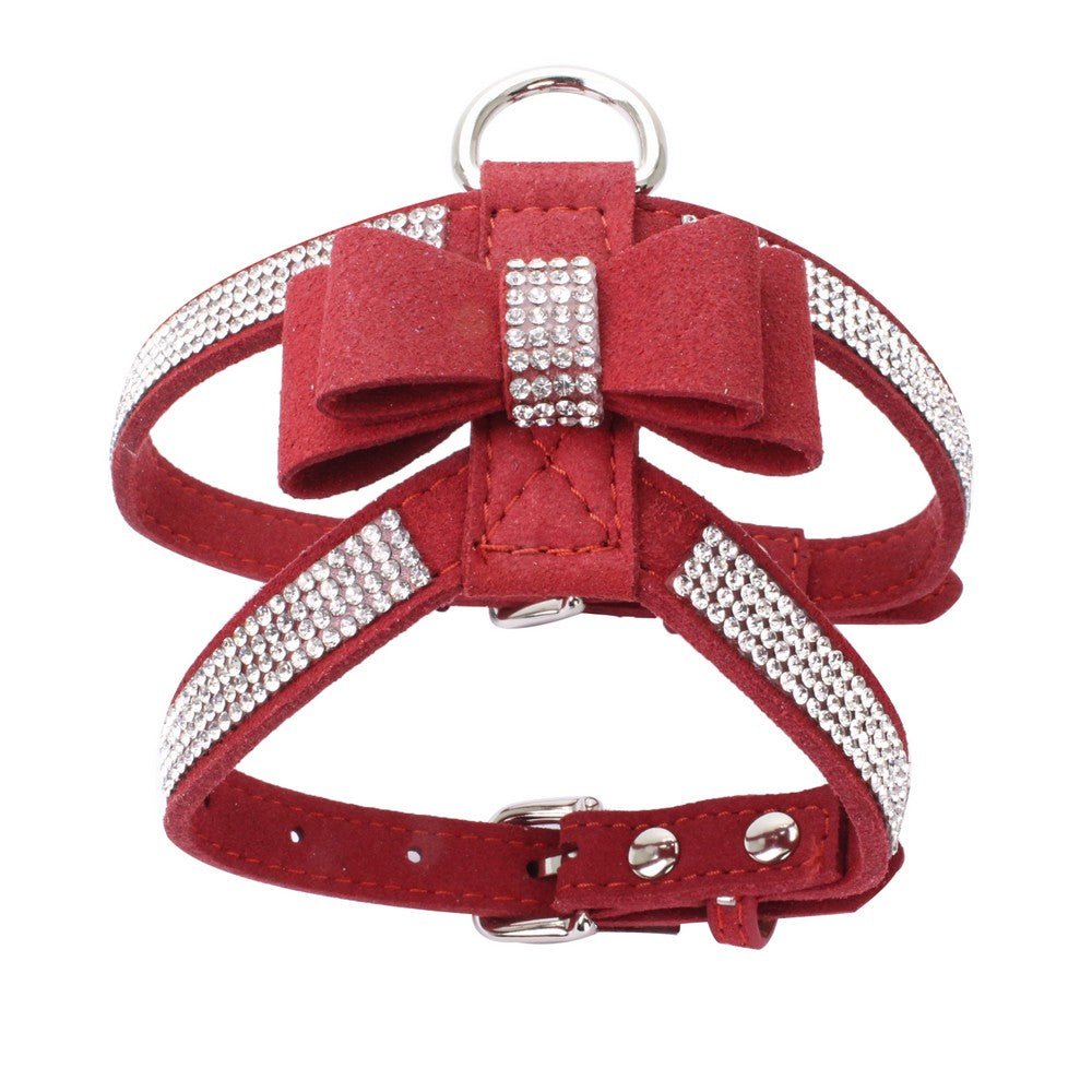 harnais chiot rouge
