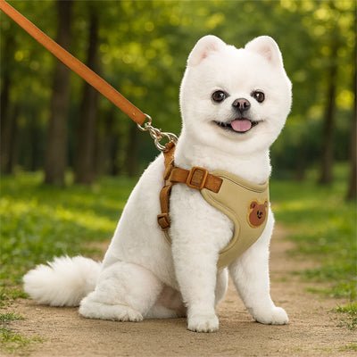 harnais pour petit chien cuttydog-beige
