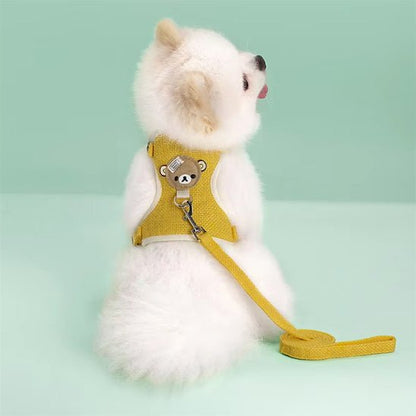 harnais pour petit chien toydog-jaune
