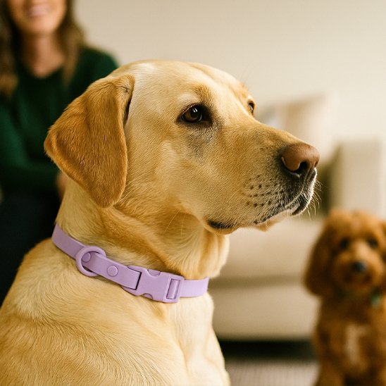 Labrador portant collier chien FancyDog  violet