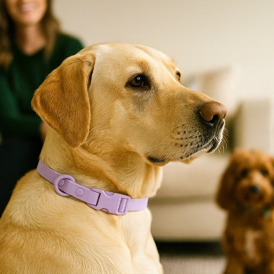 Labrador portant collier chien FancyDog  violet