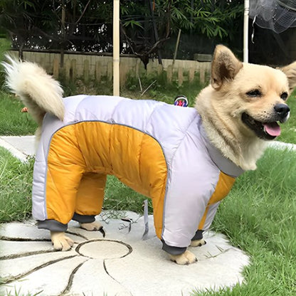 manteau pour chien imperméable Premium-jaune