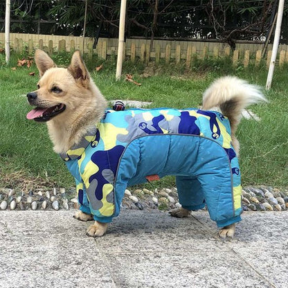 manteau pour chien imperméable Premium-bleu