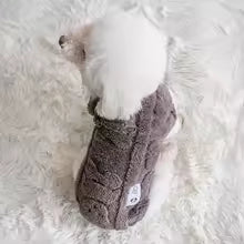  Manteau pour petit chien chaud marron