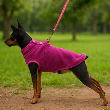 Pinscher portant manteau pour chien Cozy- violet