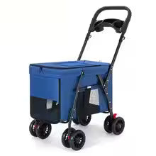 poussette pour chien Comfort Senior -bleu