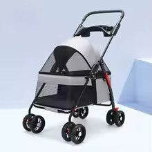 poussette pour chien Confort  voyage-gris