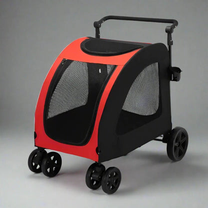 Poussette pour Chien - StrollyPet™ - Rouge